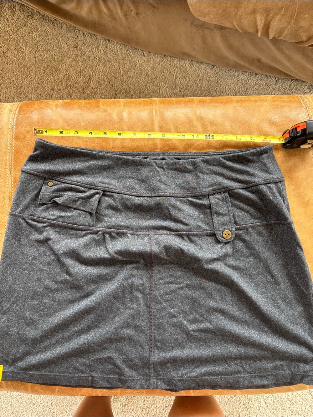 Lole Charcoal Gray Mini Skirt